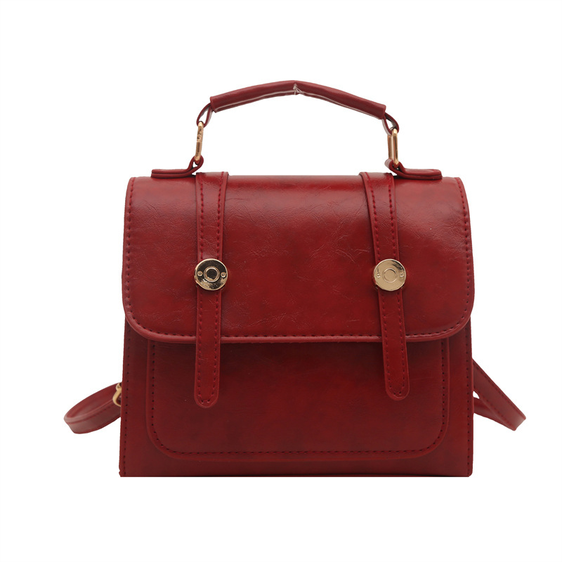 Retro Maillard British College Style Bolso mujer 2025 nuevo bolso de mensajero textura portátil Cambridge pequeño bolso cuadrado marea
