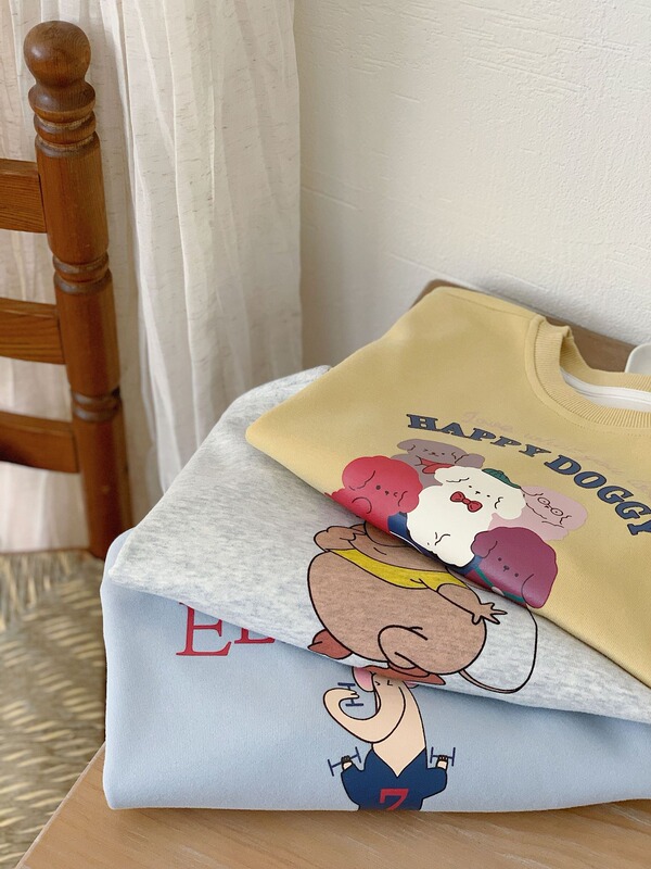 子供の丸首の衛衣の2024春秋の新商品の男の子の漫画のプリントの長袖のtシャツの男の子の赤ちゃんのプルオーバー|undefined