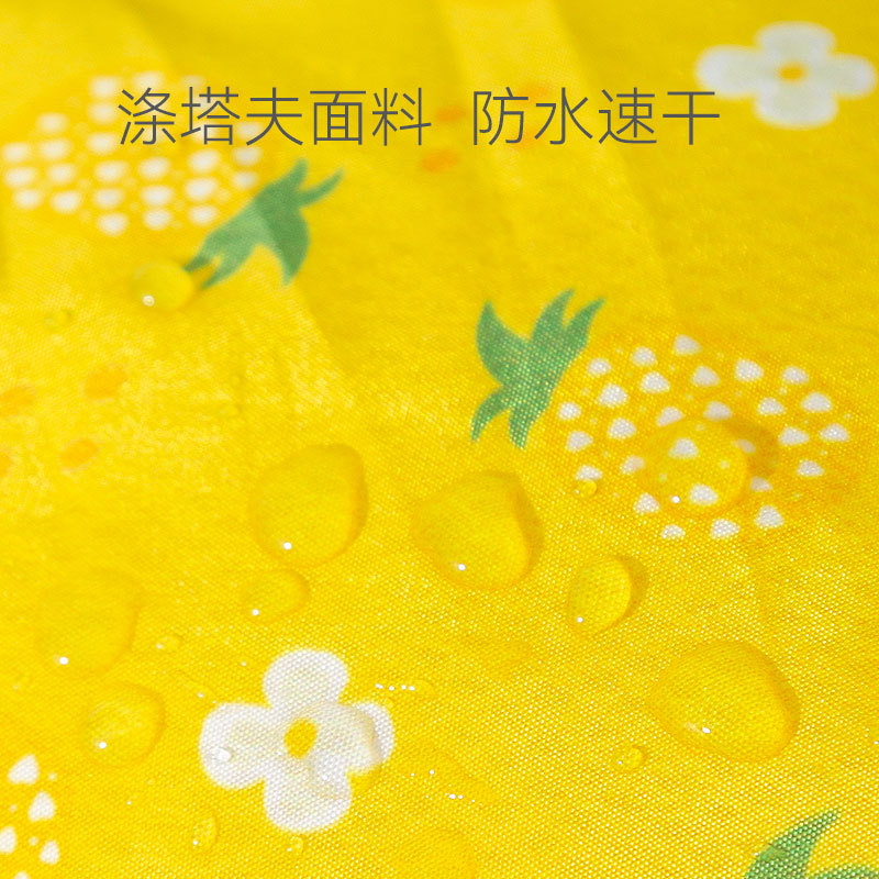 Perro lindo impreso poncho con capucha perro pequeño Teddy día lluvioso mascota de dos patas capa de tracción impermeable