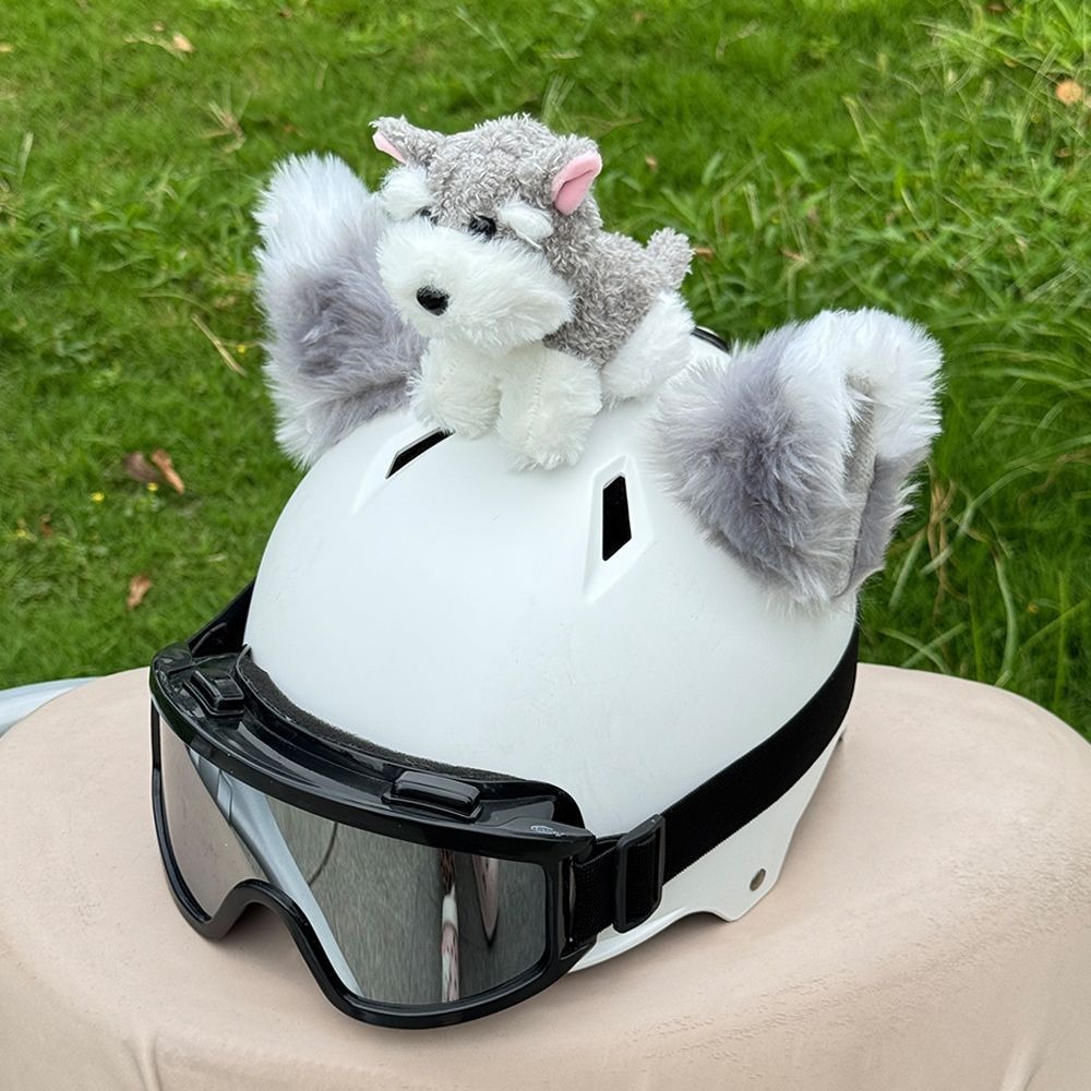 【Cute Puppy】Flash Sale Helmet Decoration Stitch Electric Vehicle Helmet Decoration Recommended by Delivery Drivers