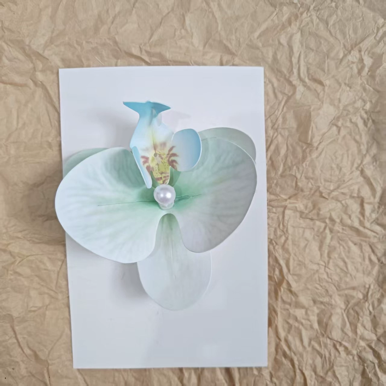 Hairgrip floral clips, princess French-style phalaenopsis & plumeria, multi-size duckbill & pins