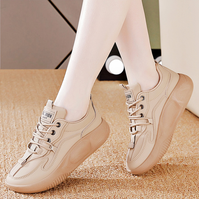 Cross-Border Foreign Trade 2025 New Breathable Women's Flat Shoes Non-Slip Sports Casual Shoes