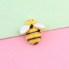 Cartoon resin with accessories, children's cream hair accessory, phone case, bee, handmade