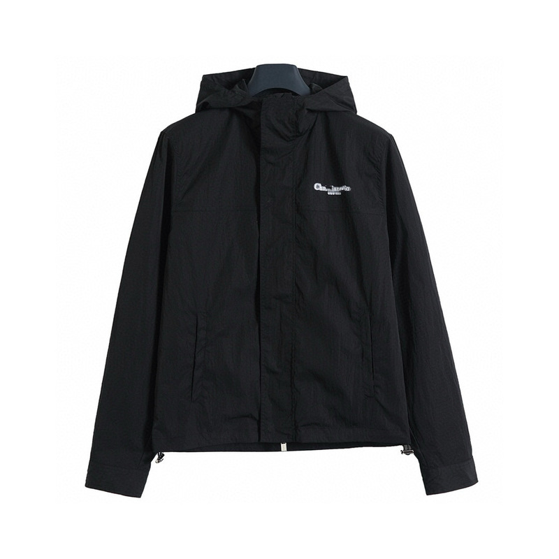 High-End Independent Men's and Women's Front and Rear Blurred Letter Print Jackets Loose Hooded Jackets Cross-Border