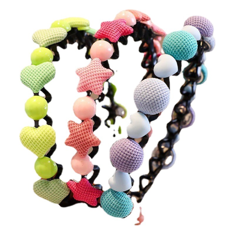 2023 nueva banda para el cabello de las niñas artefacto de cabello roto para niños horquilla de verano cabello antideslizante presionando diadema clip para el cabello de las niñas tocado