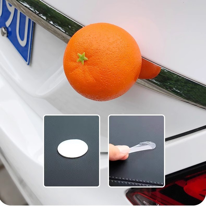Simulación de frutas automóviles accesorios de cola accesorios interiores baúl techo de carrocería colgante muñeca decoración