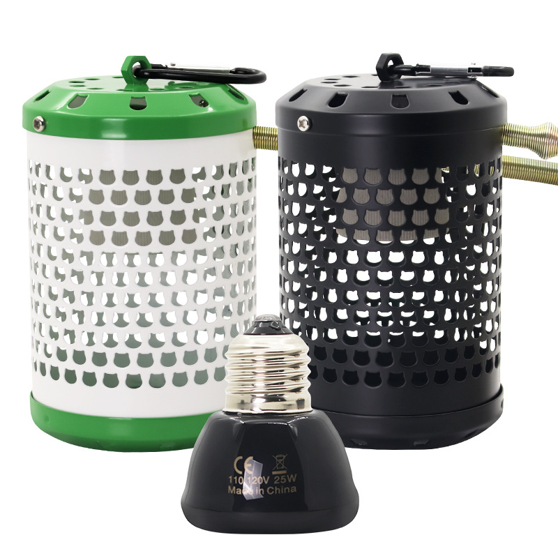 Lámpara de aislamiento térmico para mascotas de cerámica transfronteriza, calentador de tortuga para mascotas, lámpara de aislamiento térmico para rastreadores de red anti-maldad