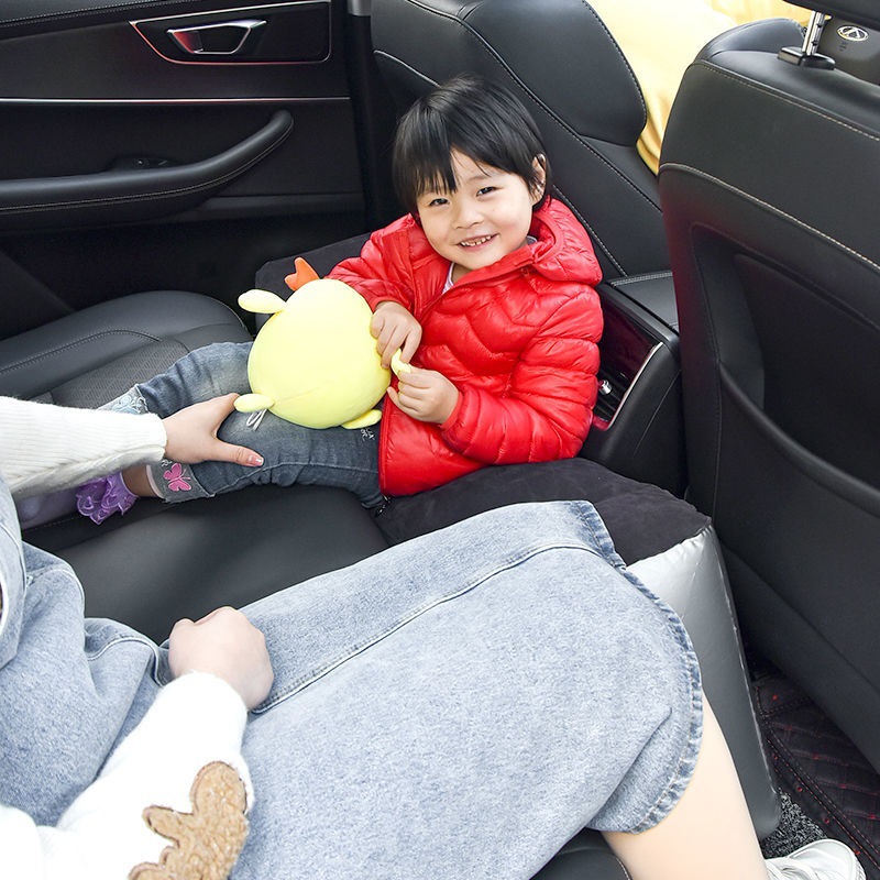 (2개) 자동차 갭 패드 접히는 SUV 뒷좌석 일반 모터 풍선 패드 어린이 자동차 잠자는 유물 여행 침대