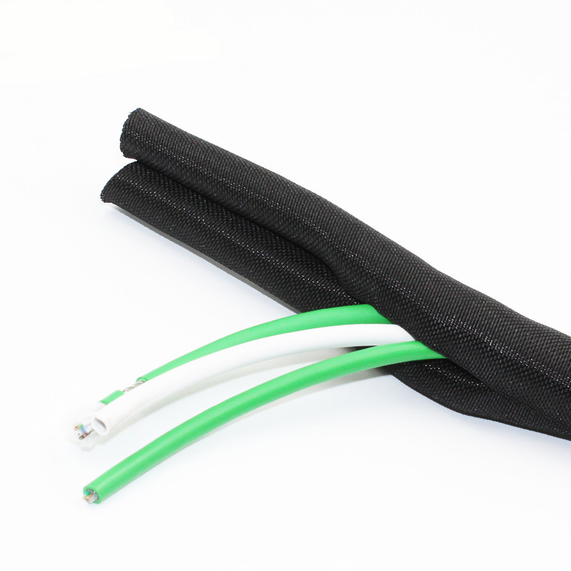 电动车汽车自动化设备线束光纤电缆电线高铁新能源开口自卷式套管