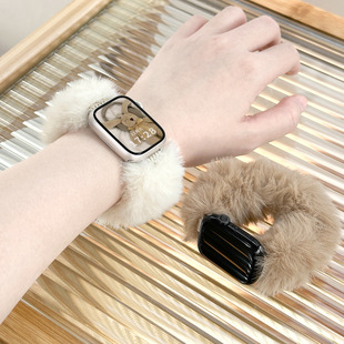 Suitable for applewatchS10 anti-rabbit hair band iwatch9/8/7/6/5/se autumn and winter new hair