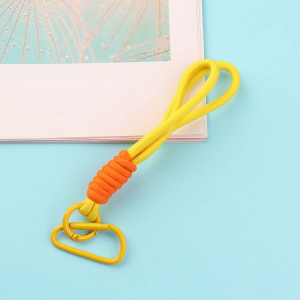 Yellow + orange carabiner
