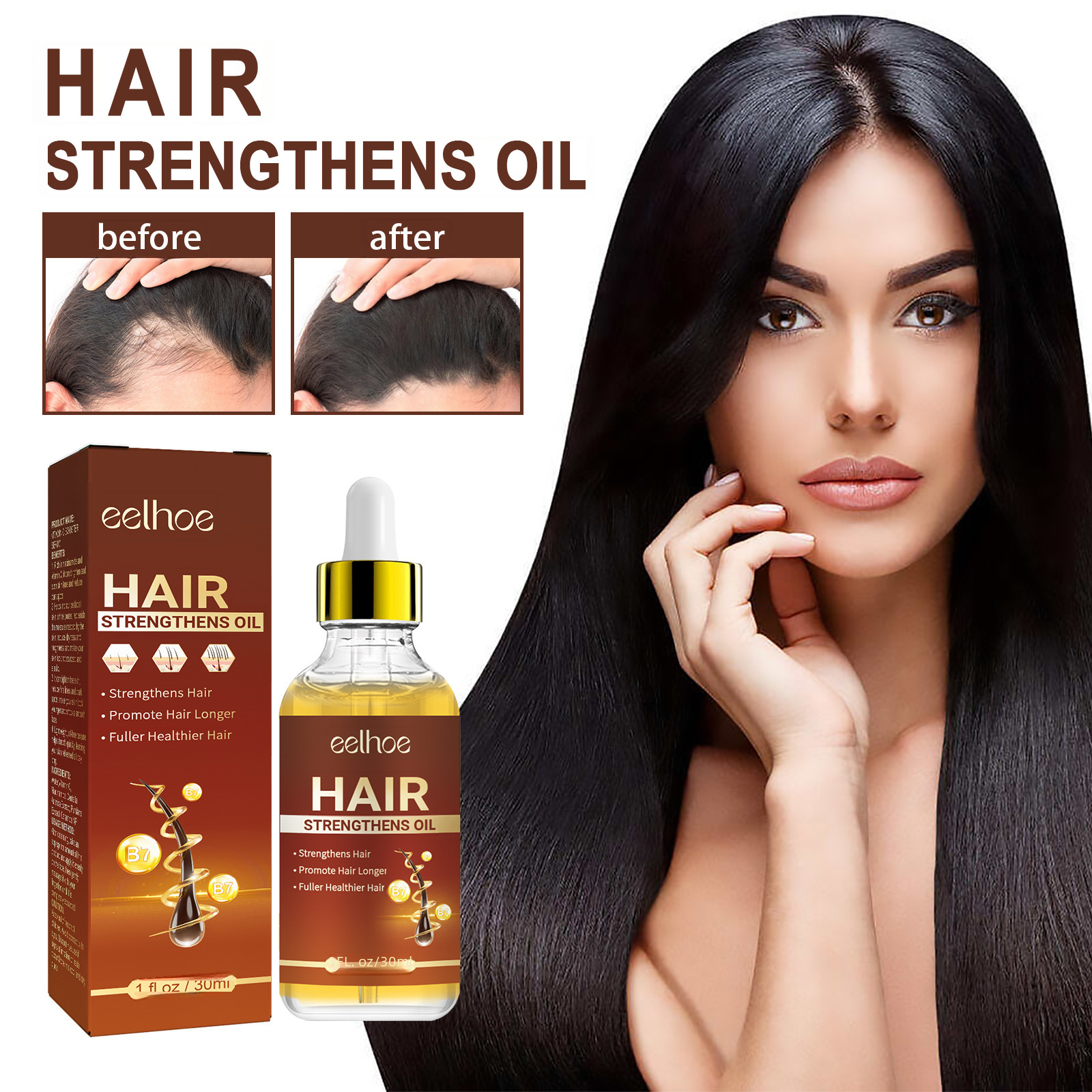Eelhoe Castor Olie Haar Essence