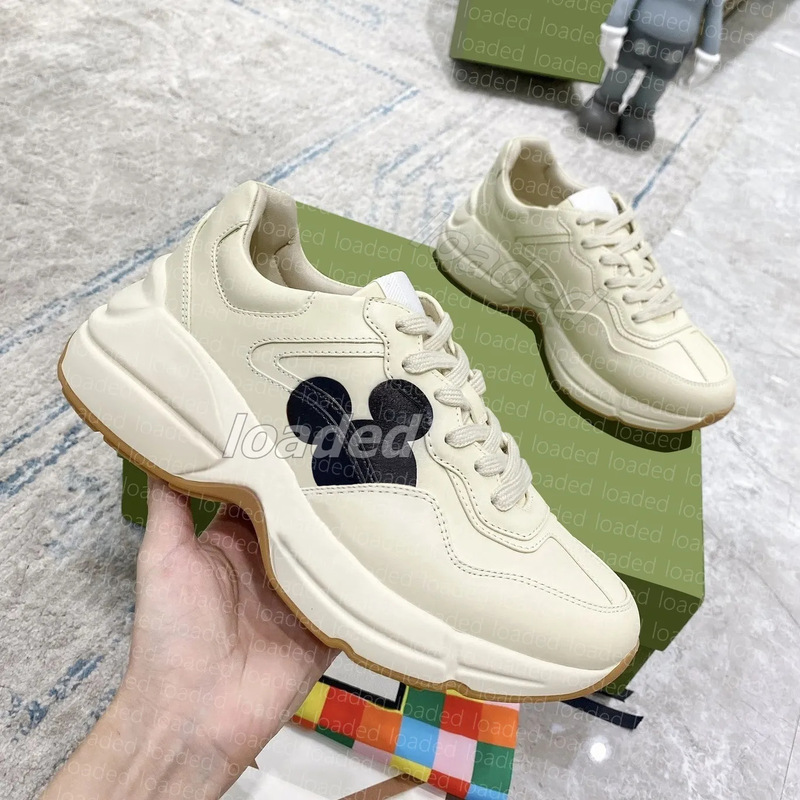 现货高端潮牌厚底老爹鞋百搭款真皮印花增高时尚休闲运动鞋男女|undefined