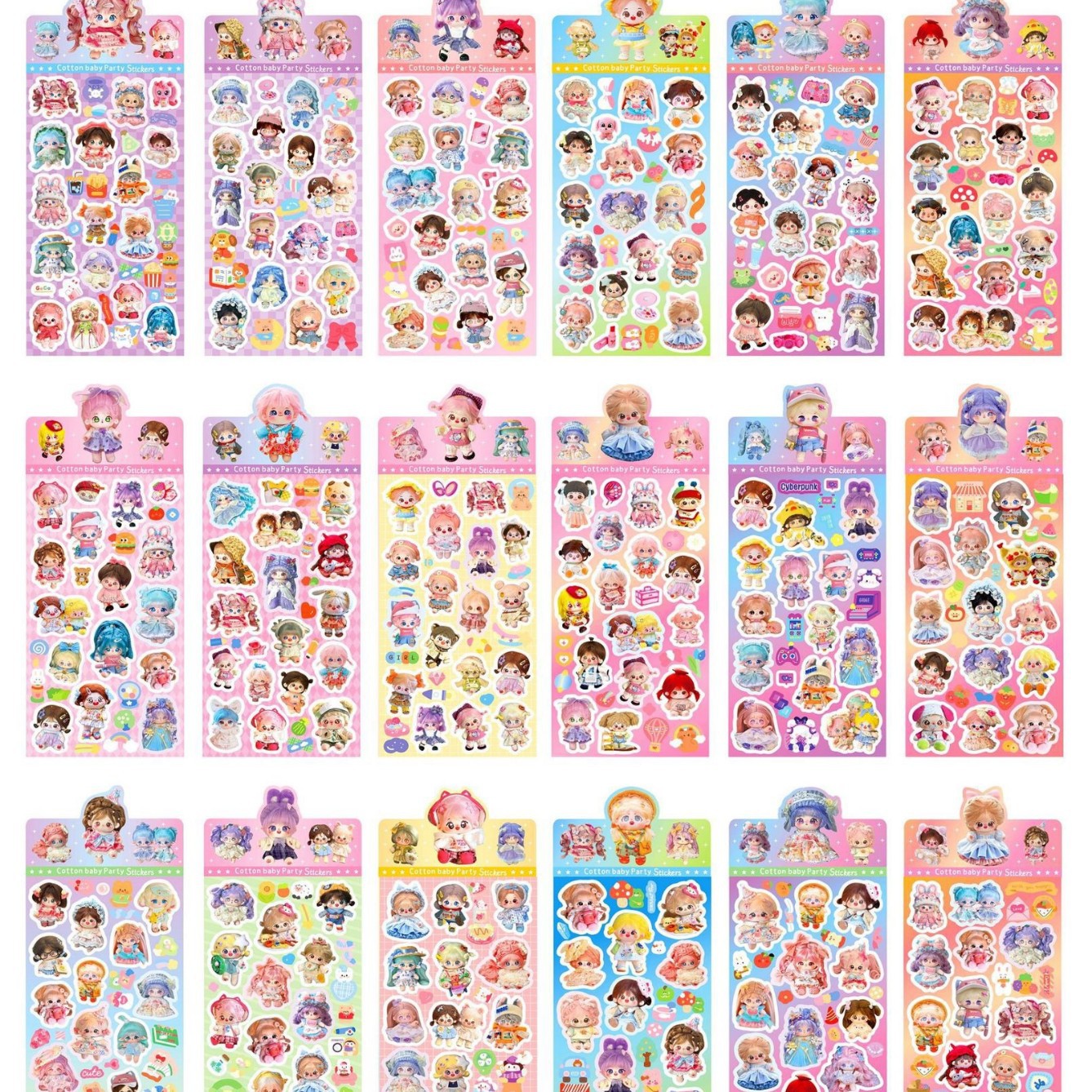 サンリオに触ったレーザーに漫画を貼るかわいいDIY手帳装飾素材シール防水シール