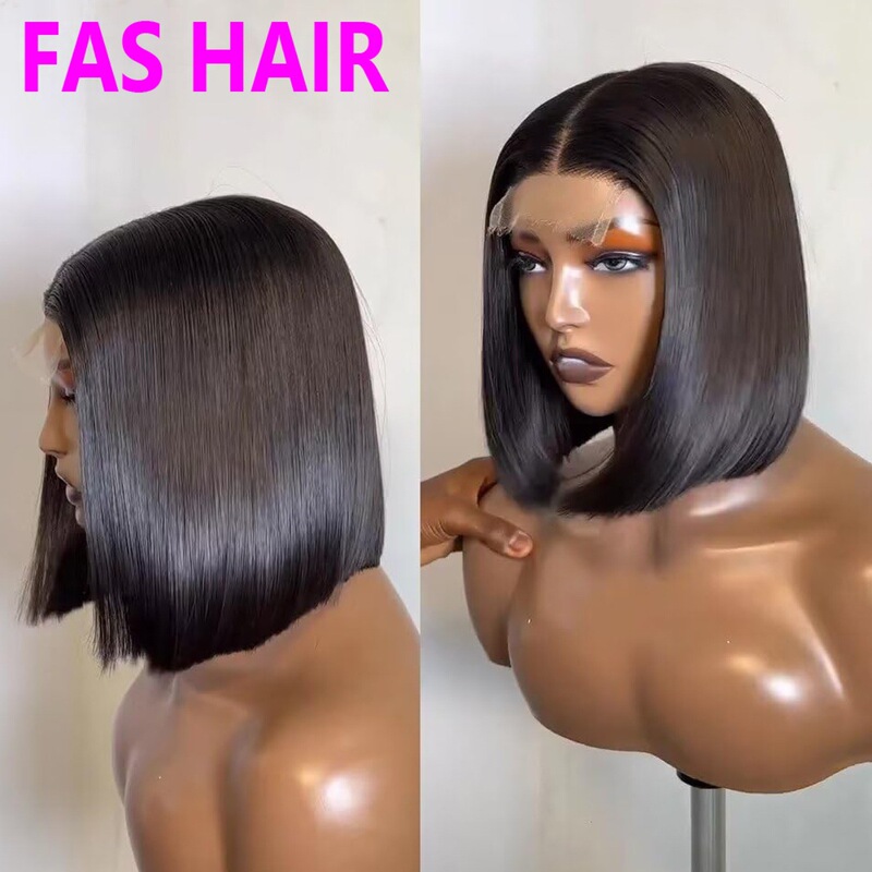SDD Human Hair Bone Straight BOB Wig African Wig Cross-Border SDD Human Hair Bone Straight BOB Wig African Wig Cross-Border