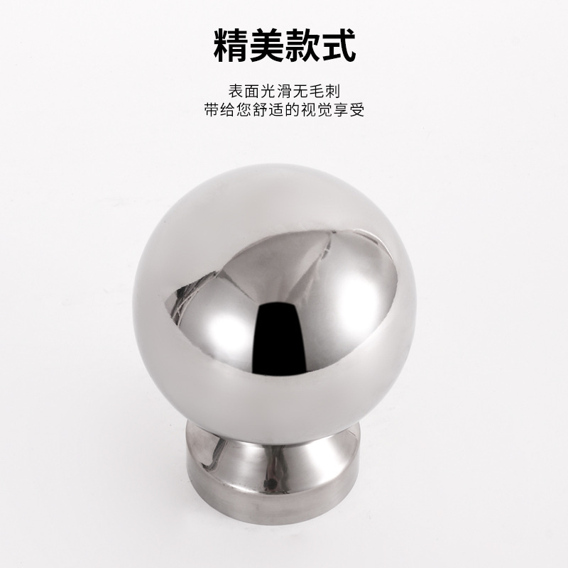精品ステンレス中空連体ボール階段手すり装飾ボールホルダー手すりフェンス部品ホルダー付き連体|undefined