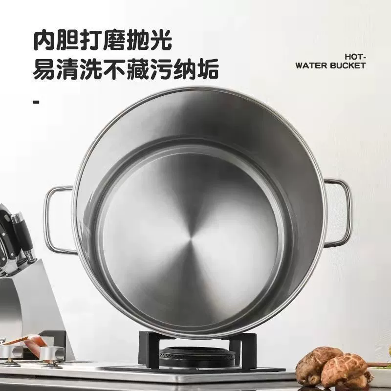 Капитанное ведро из нержавеющей стали для коммерческого использования и домашнего использования, увеличенная толщина