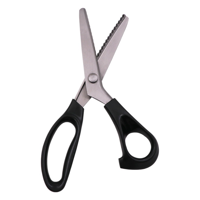 Tijeras de encaje de acero inoxidable dientes de perro tijeras hechas a mano tijeras de tela de dientes de acero tijeras dentadas arco onda sastre tijeras de onda