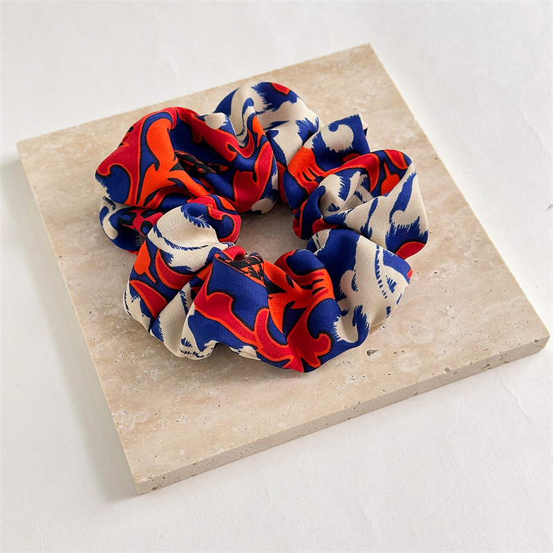 Pastoral Flower Cloth Handmade Scarf Hair Tie display picture 3