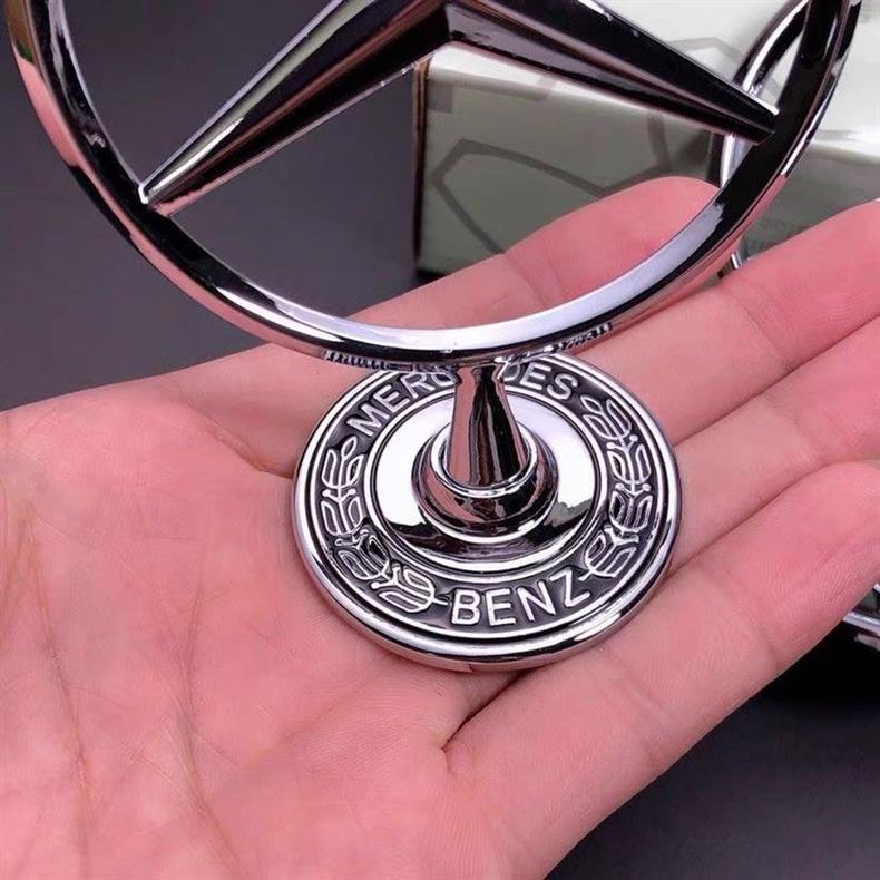 Mercedes-Benz car emblem, GLK, GLS, GLC, CLA, GLE series, Vito, front grille, hood, engine cover emblem