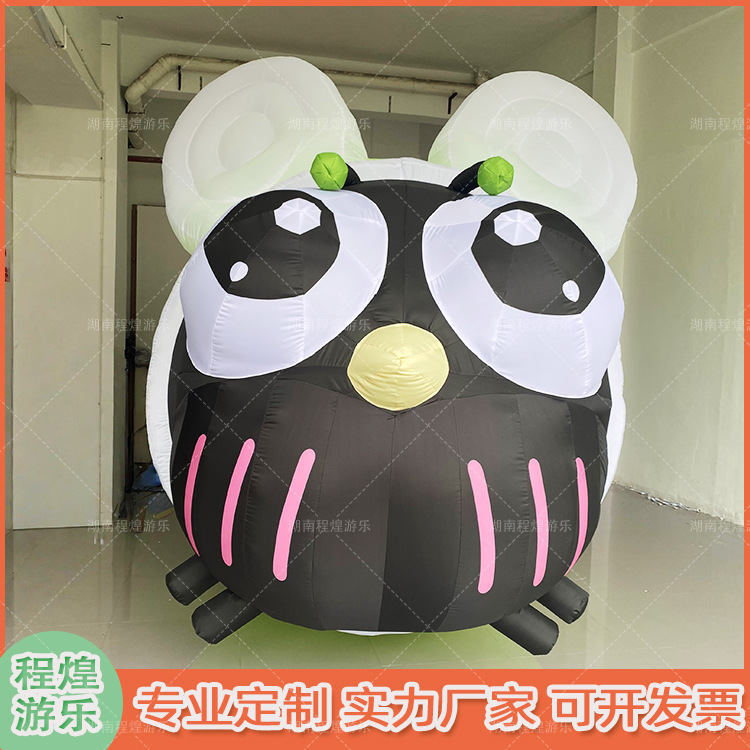 充气卡通萤火虫气模户外动物园公园昆虫节日活动发光美陈装饰道具