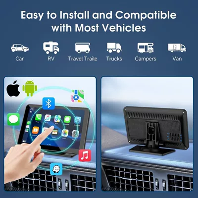 7inch Wireless Carplay Portable: Simsiz CarPlay və Android Auto