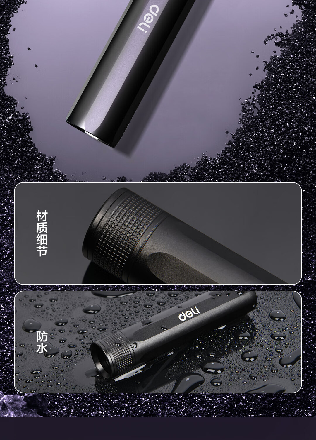 Deli Uv Light for Identification, Wood's Lamp for Fruit, Vegetable, and Cat Skin Fungus Detection, Ultraviolet Light Dl551100