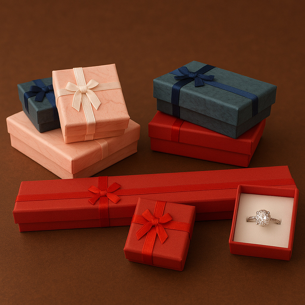 Caja de papel cubierta de cielo y tierra de nubes Caja de embalaje de joyería de estilo ins Collar multifuncional Pendientes Anillo Caja de regalo al por mayor