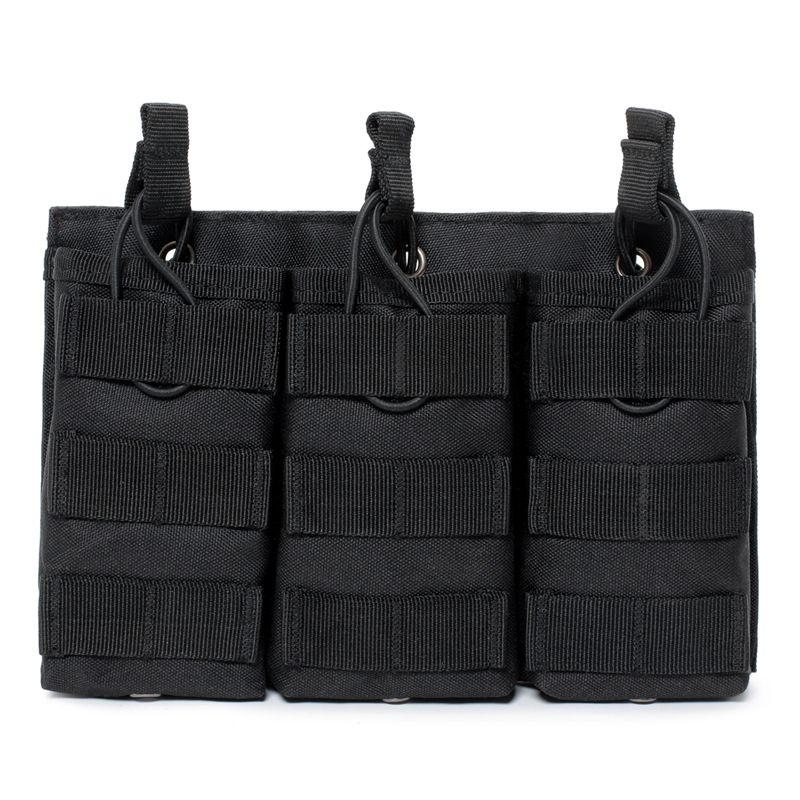 Military Enthusiast Tactical Triple Magazine Pouch Field Molle Bullet Accessory Hanging Bag Cs Shooting Magazine M4 Storage Bag
