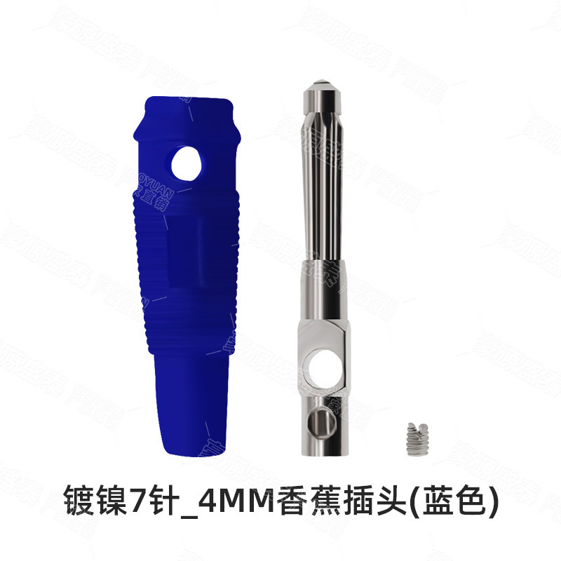 純銅ハンダレス32a大電流高圧バナナジョイント4mmバナナプラグスピーカーコードバナナヘッド7ピン|undefined