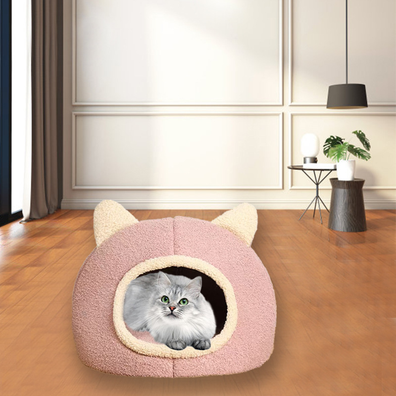 オールシーズン対応の犬小屋と猫小屋、秋冬の半密閉型猫マット、子猫ハウス、睡眠用猫小屋、冬は暖かいです。|undefined