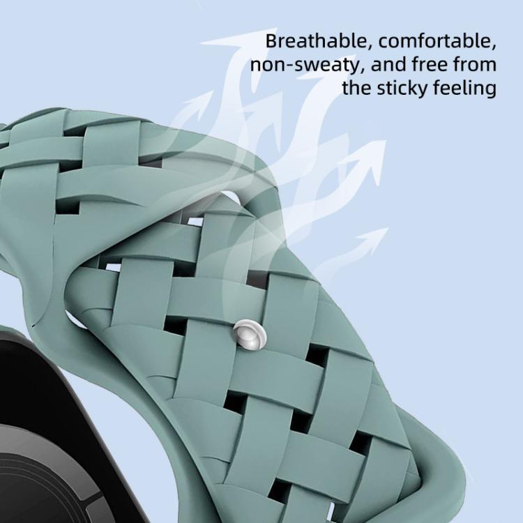 xDfind Butterfly Buckle trenzado correa estrecha de silicona para Apple Watch 42 / 44 / 45 / 46 / 49mm / Ap