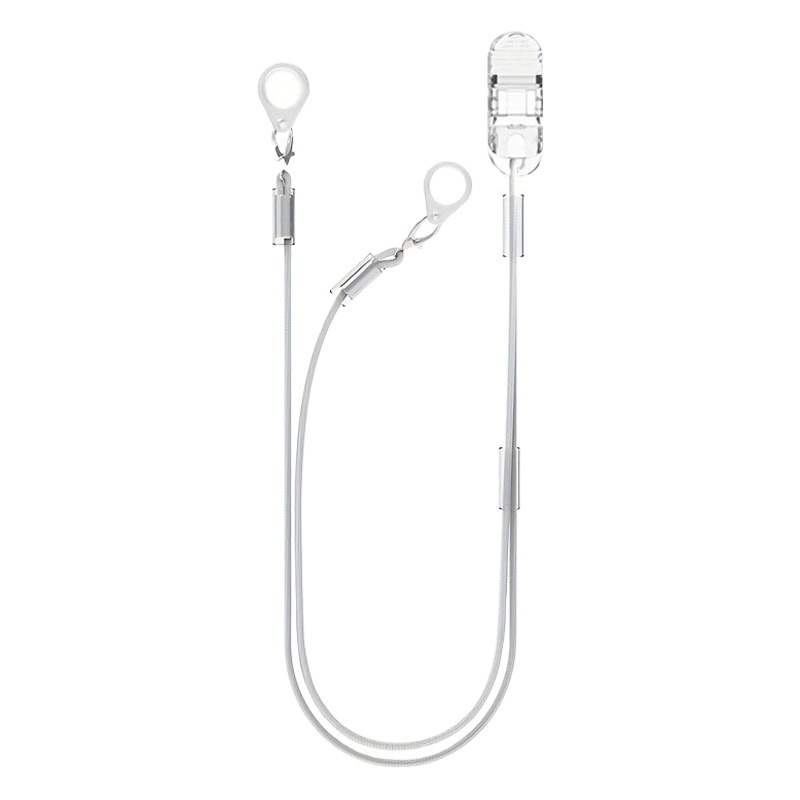 Audífono cuerda anti-perdida cordón cuerda protectora niños ancianos oído espalda máquina cuello cuerda de un solo oído binaural clip fijo