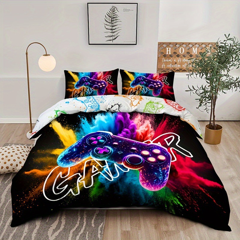 Textil doméstico transfronterizo abrasivo digital impresión quilt kit retro mango de juego fuente fábrica asume TEMU / JIT