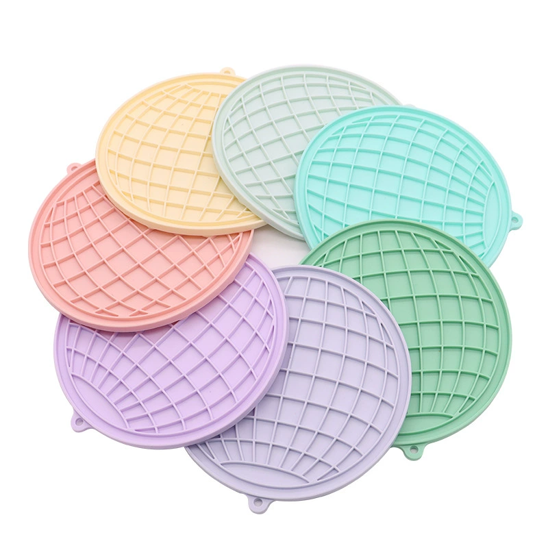 Пищевой силиконовый коврик для лизания собак коврик для лизания домашних животных собака анти-удушье коврик для медленной еды Нескользящая присоска кошачья тарелка для лизания