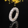 Zirconium, advanced design ring, European style, diamond encrusted, trend of season, wholesale