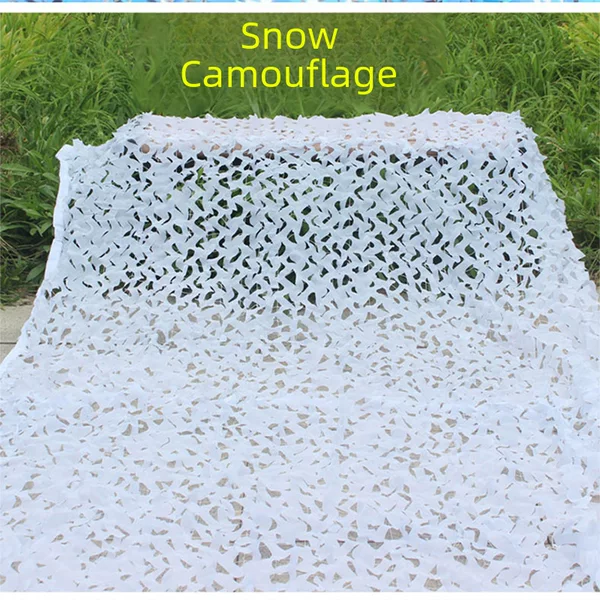 Snow camouflage net white camouflage net outdoor hemming white bird watching camouflage net
