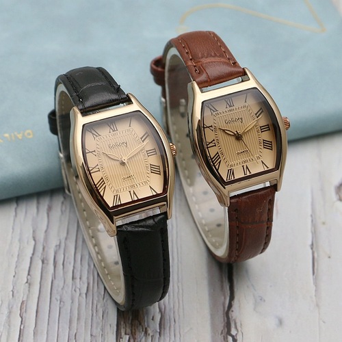 Barrel-shaped simple women's watch Internet celebrity live broadcast women's watch quartz watch girls' watch square belt watch 191