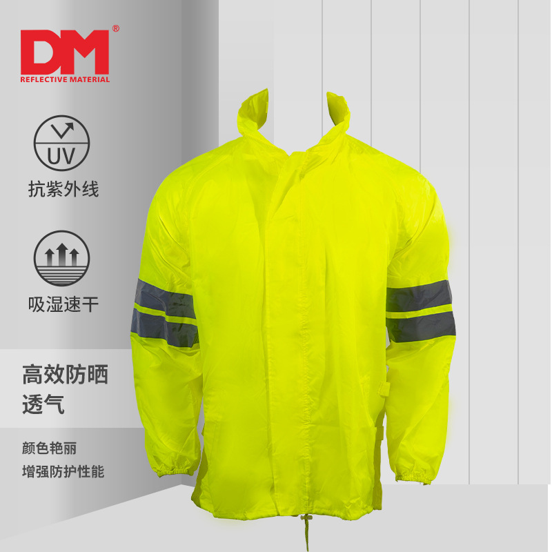 Dm Daoming Fashionable Safety Waterproof Raincoat Reflective Sun Protection Clothing Spring and Summer Breathable Sunshade Anti-Uv Reflective Clothing Outerwear Dm Daoming Fashionable Safety Waterproof Raincoat Reflective Sun Protection Clothing Spring and Summer Breathable Sunshade Anti-Uv Reflective Clothing Outerwear
