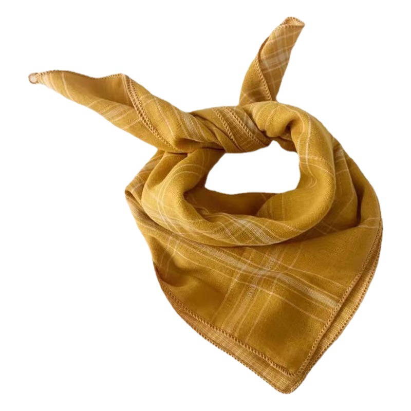 South Korea with the same children's small square scarf baby small scarf triangle four square towel saliva towel baby small scarf factory wholesale