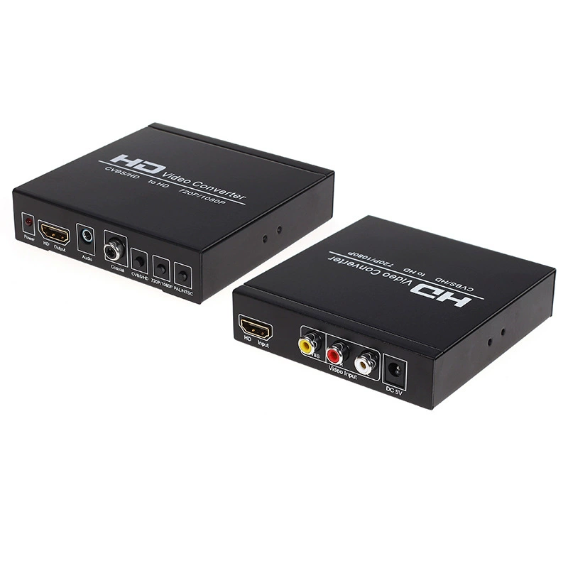 HD AV+HDMI в HDMI видеоконвертер CVBS RCA AV+HDMI в HDMI конвертер 1080P