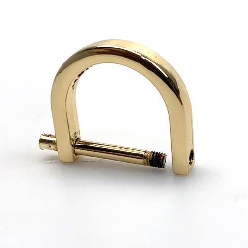 Guangzhou source luggage accessories detachable screw D buckle hanging buckle on the shoulder strap can be opened on both sides of the bag connecting buckle