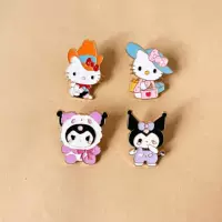 Kuromi Брошь булавка милый японский металлический значок школьная сумка кулон значок женская одежда сумка украшения Аксессуары