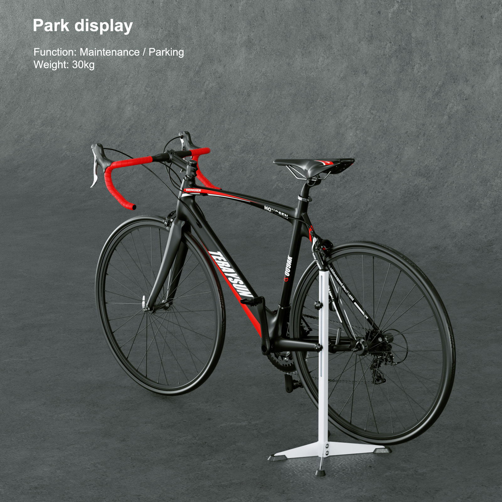 Hongsen estante de estacionamiento de bicicletas soporte de reparación de bicicletas de montaña soporte de mantenimiento de árboles soporte de reparación de bicicletas soporte de exhibición de Marco