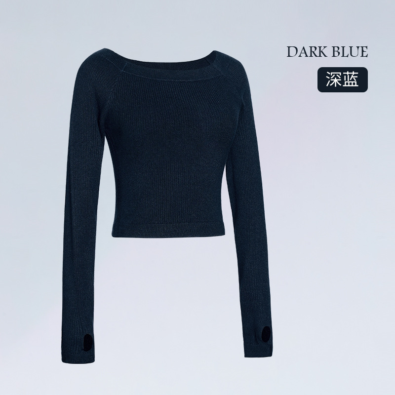 Ropa de baile de las mujeres pequeño suéter otoño e invierno práctica ropa de punto de baile superior adulto manga larga chino danza abrigo ropa exterior