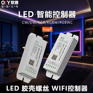 LED涂鸦智能低压灯带控制器RGB调光调色WIFI远程语音RGBW单色遥控