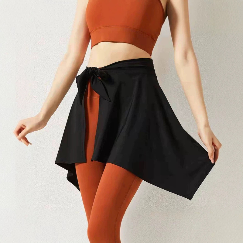 Shark Pants 2026 New Style with a Hem Cover for Women, a Versatile Base Layer for Sports, Covering the Buttocks, Gym Yoga Pants with a Skirt Cover for Summer