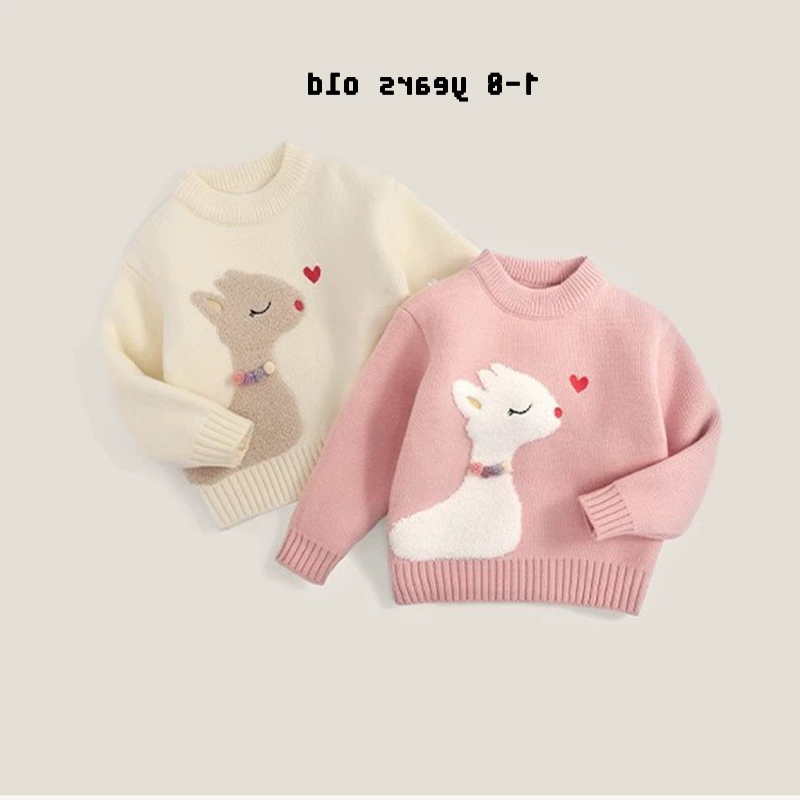 П Demi-season sweater, thermal underwear, children's red knitted down jacket, increased thickness