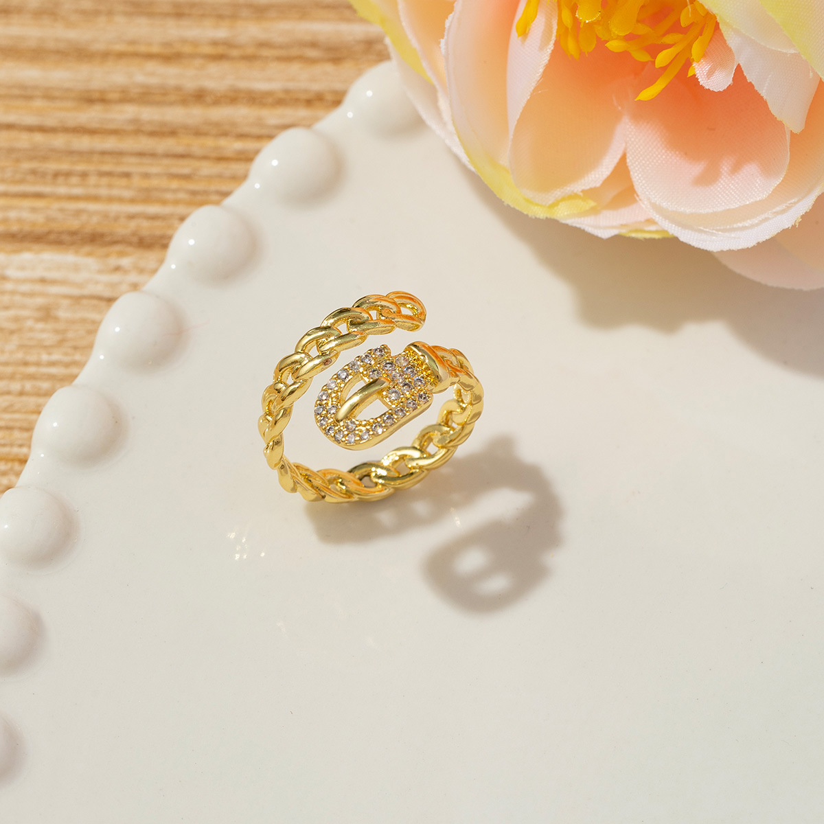 Anello da donna con cintura piena di diamanti, nuovo design di moda vintage_voghion.com