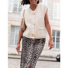 U 54016 Solid Color Pocket Knit Vest ��ɫ��֯���� ����